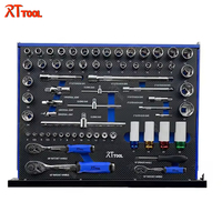 Armoire à outils robuste en acier inoxydable RT TOOL avec aménagement personnalisé en mousse, 7 tiroirs, chariot roulant, capacité de charge de 150 kg