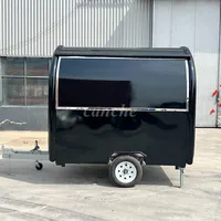 Camionnette alimentaire mobile de haute qualité de 2,2 m, chariot de vente ambulante commercial pour glaces et desserts, remorque pour entreprises