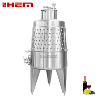 Réservoir de fermentation de fruits en acier inoxydable, cidermes sanitaire à couvercle flottant, machine à vin, équipement de vinothèque commerciale