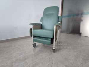 Hochey furnitur medis pasien baja tahan karat Iv kursi berdiri pembuluh darah Manual dapat disesuaikan kursi transfusi - Product Image 5