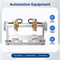 Machine de distribution automatique à double poste de travail et double valve pour silicone et colle UV