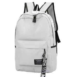 2025 Hàn Quốc Đơn Giản Thư Ba Lô <span class=keywords><strong>600D</strong></span> Nylon Dây Kéo Của Học Sinh Lớn Màu Đỏ Túi Đi Học - Product Image 1