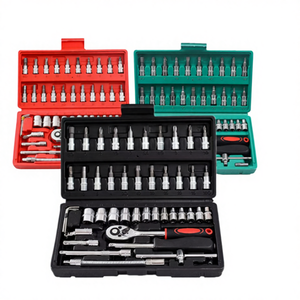 High Carbon Steel Household <b>Hand</b> <b>Tool</b> <b>Set</b> With Ratchet Wrench Hard Case-Rechargeable Battery OEM Customizable Hous - Product Image 5
