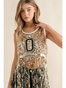 Débardeur <span class=keywords><strong>de</strong></span> jour sans manches à sequins pour femmes, nouvelle collection 2023 - Product Image 2