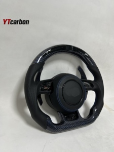 YTcarbon para S1 RS3 RS4 RS5 RS6 RS7 S8 <span class=keywords><strong>RSQ3</strong></span> RSQ5 RSQ7 TTRS accesorios interiores de coche volante de fibra de carbono Real personalizado - Product Image 2