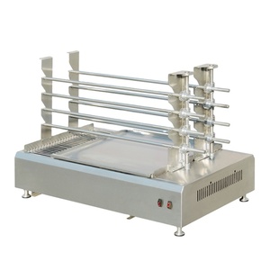 Parrilla Rotatoria de Carbón Comercial de Acero Inoxidable con <span class=keywords><strong>Motor</strong></span> Eléctrico, Capacidad de 12 kg, Control Táctil y Seguridad contra Llamas - Product Image 3