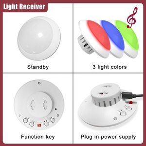 Botón de Llamada de Emergencia Inalámbrico para Personas Mayores, Alarma con Cable para Baño con Luz Estroboscópica, 1 Receptor para Cuidado en el Hogar y 1 Botón de <span class=keywords><strong>Ayuda</strong></span> - Product Image 5