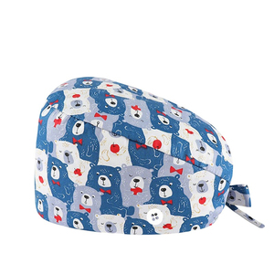 Gorros Quirúrgicos Personalizados al por Mayor con Forro de Satén, Soporte para Porta-Credenciales y Estampado de Dibujos Animados para Profesionales Médicos - Product Image 2