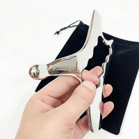 Outils Gua Sha en acier inoxydable, grattoir musculaire, outil de massage, planche de massage pour tissus profonds, outil de libération myofasciale pour le visage