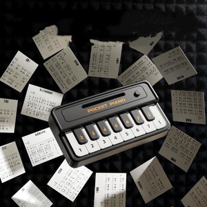 Wholesale <b>Mini</b> Pocket Multi-Functional Electronic Keyboard Piano Toy Plastic Musical Instrument Toy for Kids - Product Image 2