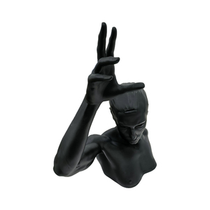 Statues en résine imprimées en 3D sur mesure, modèle de personnage noir, usinage laser, service de prototypage rapide, usinage OEM personnalisé - Product Image 4