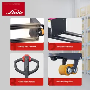 Carretilla elevadora eléctrica Linde de <span class=keywords><strong>1</strong></span>,5 toneladas, 24V, 65Ah, batería de plomo-ácido, nuevo modelo, opción de 2 toneladas, RWD, uso en interiores, <span class=keywords><strong>1</strong></span> año de garantía - Product Image 4