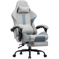 Fauteuil de jeu pour femme de haute qualité avec fonction de relaxation, tissu confortable, ergonomique, respirant, pour ordinateur, bureau, gamingstol