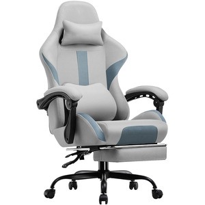 Poltrona da Gaming per Donna di Alta Qualità con Funzione Reclinabile, <span class=keywords><strong>in</strong></span> Tessuto, Ergonomica, Traspirante, per Ufficio e PC, con Poggiapiedi - Product Image 4