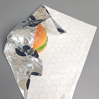 Papier d'aluminium alvéolé jetable de qualité alimentaire de taille personnalisée Papier d'emballage pour charcuterie