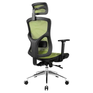 Bifma Nylon Mesh verstellbare Rückenlehne Bürostuhl mit hoher Rückenlehne Ergonomischer Stuhl mit 3D-Armlehne Sitz schieber Chaises De Bureau