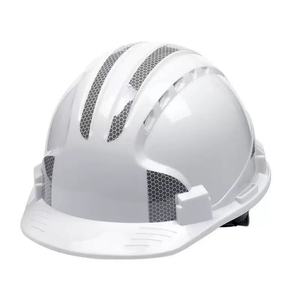 Casque de sécurité de chantier à cinq nervures, classique/reflecteur, en ABS épaissi, respirant, anti-écrasement, vente directe usine - Product Image 4