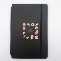 Cahiers de planificateur en PU a5 à couverture souple pour étudiants avec porte-stylo personnalisé sur les fournitures de bureau de la colonne vertébrale
