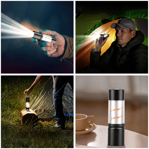 Venta caliente recargable multifuncional iluminación nocturna compacto brillante potente recargable LED linterna Camping linterna - Product Image 2