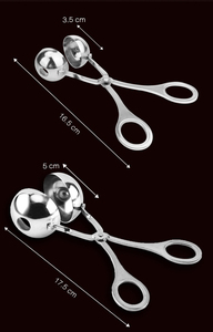 Pince de cuisine WXL023 en acier inoxydable pour la préparation de boulettes de viande, outil de moulage et de pincement, vente en gros - Product Image 5