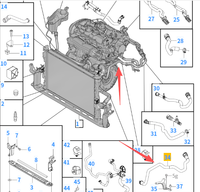WODNO Tuyau de chauffage CVC pour pièces automobiles, référence OE 31319215, pour V60 S60 S80 XC60 XC70 – Meilleures ventes
