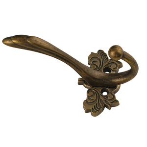 Gancho de pared de aleación de zinc Platinum Link, gancho individual de bronce para colgar abrigos y sombreros, estilo retro, diseño Ming Qing - Product Image 5