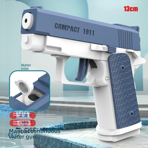Pistola de Agua Revólver Transfronteriza <span class=keywords><strong>Glock</strong></span>, Pistola de Agua de Juguete con Pulverización Continua Mecánica, Mini Pistola de Agua de Broma - Product Image 5