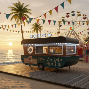 Custom Large Fast Food Concession Carts Tacos Trailer Mobile <b>Kitchen</b> Restaurant Food Van Food Truck With Fully Equipped - Product Image 1