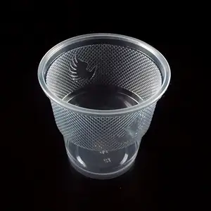 일회용 PP 플라스틱 컵 투명 하드 1 회 컵 두꺼운 유리 투명 컵 항공 상업용 취사