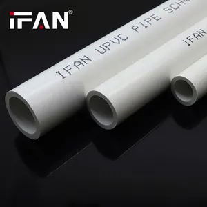 IFAN kostenloses Muster benutzerdefiniertes PVC SCH40 Rohr 1/2''-4'' PVC Rohre UPVC Rohre für Wassersystem