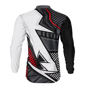 Transfert de chaleur imprimé coupe-vent hiver hommes à manches longues Motocross maillot Auto Racing chemises en gros - Product Image 4