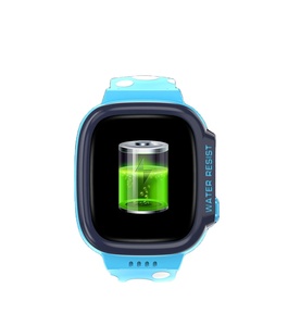 Reloj inteligente para niños, pantalla táctil LCD cuadrada, resistente al agua, banda de silicona azul, rastreador de actividad de 36-40mm para niños - Product Image 1
