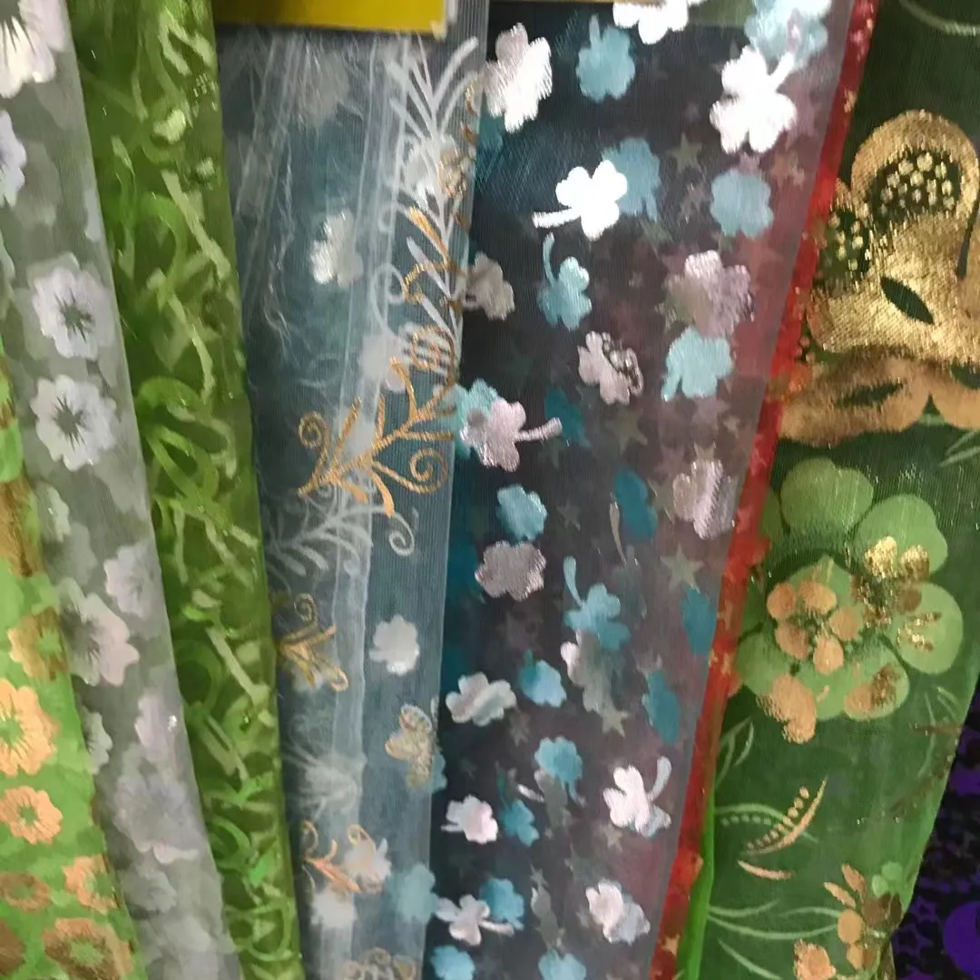 Fabrics Textile Suppliers Natural Style Embossed Window Scarf Curtain Polyester Spandex Fabric