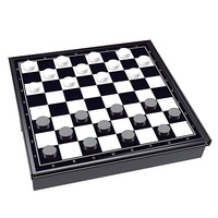 Jeu d'échecs magnétique 3 en 1, jeu de table portable de voyage avec dames et Ludo, jouet éducatif multifonction écologique