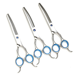 Pet Grooming Scissors Set Stainless Steel Curved Shears For Dog Hair Cutting Professional Grooming Tools - Product Image 1