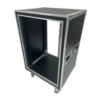 Flight case 16U OEM/ODM de haute qualité, protection robuste, étanche IP67, antichoc, avec mousse et roulettes multidirectionnelles 4 roues pour équipement audio et alimentation