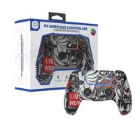 Manette de jeu sans fil Private Mold Blue T avec éclairage RGB coloré et fonction de détection de mouvement pour console de jeu PC P5 Station 5