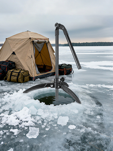 Support de canne à pêche pour sonar de pêche sur glace de qualité supérieure pour une précision de pêche accrue Garmin LiveScope LVS34 VIN-BD-01 - Product Image 6