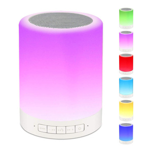 Precio al por mayor 600mAh 3W Smart Bluetooth Speaker con Clap on Lights Colorful Touch Lights - Product Image 1