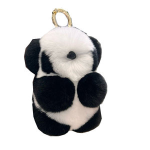 Cute Rex Rabbit Fur Panda Plush Keychain Soft Accessory Pendant Keychain