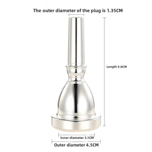 Embout de <span class=keywords><strong>tuba</strong></span> en laiton, embout en <span class=keywords><strong>cuivre</strong></span>, accessoire d'<span class=keywords><strong>instrument</strong></span> de musique pour instruments à vent en <span class=keywords><strong>cuivre</strong></span>, adapté au sousaphone - Product Image 1
