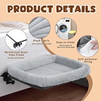 Lits suspendus pour chats en métal et peluche tendance, griffoirs pour chats de bureau et hamacs de bureau pour chats, lits pour animaux de compagnie et lits suspendus pour chats