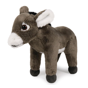 Peluche di Asino Grigio di Alta Qualità Personalizzato, Decorazione Realistica per Regali di Compleanno, Giocattoli Imbottiti per Bambini - Product Image 1