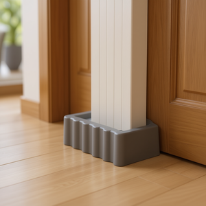 Butoir de porte en caoutchouc à fixation au sol, coupe-vent, anti-collision, lot de 4 pour la protection des portes - Product Image 3