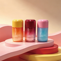 Bouteille de déodorant roll-on en forme de cylindre personnalisée PP 15ml30ml50ml, flacons cosmétiques en plastique vides avec impression UV, emballage de beauté