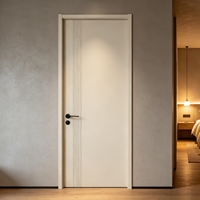 Porte en bois ignifugée UL pour hôtel, appartement, bureau, intérieur, insonorisée et résistante au feu, pour projets commerciaux et bâtiments, portes à peindre