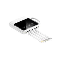 Batterie externe compacte de grande capacité 10000 mAh, charge rapide, multi-ports, type C, USB-A, chargeur portable