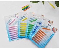 Brosse interdentaire en forme de I, 8 pièces, pour soins bucco-dentaires, prix d'usine