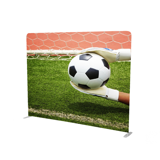 Portable Foldable Event Backdrop Wall 8Ft Double Rod Photo Frame 3X3 Pop Aluminum Photo Booth Banner