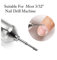 3/32 \ "Machine à lime à ongles électrique sécurité diamant forets à ongles carbure de tungstène outil de suppression de cuticules pour nettoyer les cuticules